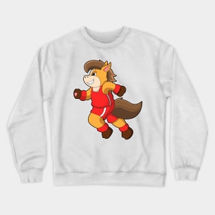 Horse at Running Crewneck Sweatshirt